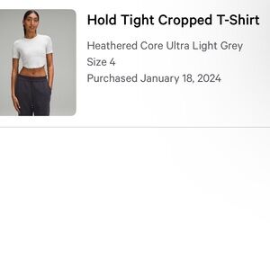 Hold Tight Cropped T Shirt